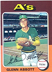 1975 Topps Baseball Cards      591     Glenn Abbott